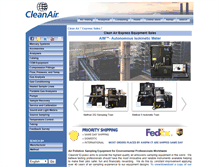 Tablet Screenshot of express.cleanair.com